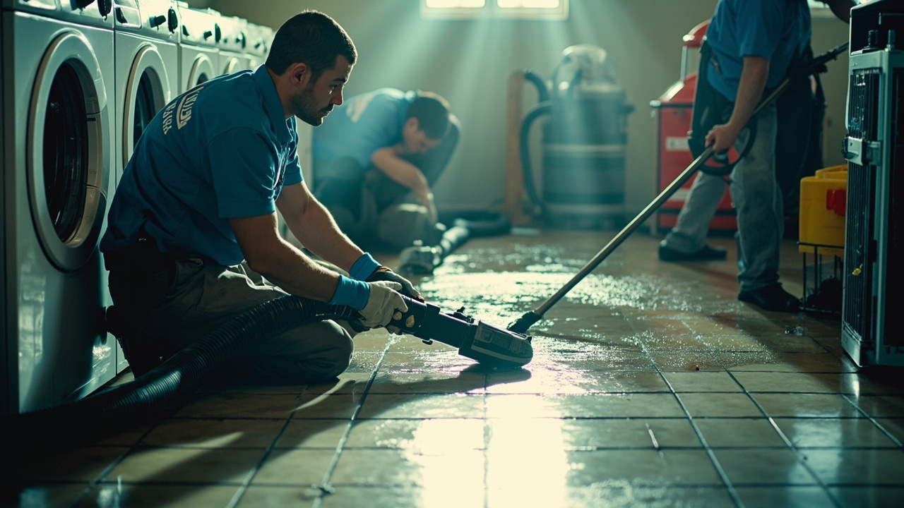 How Professional Washer Water Damage Restoration Works