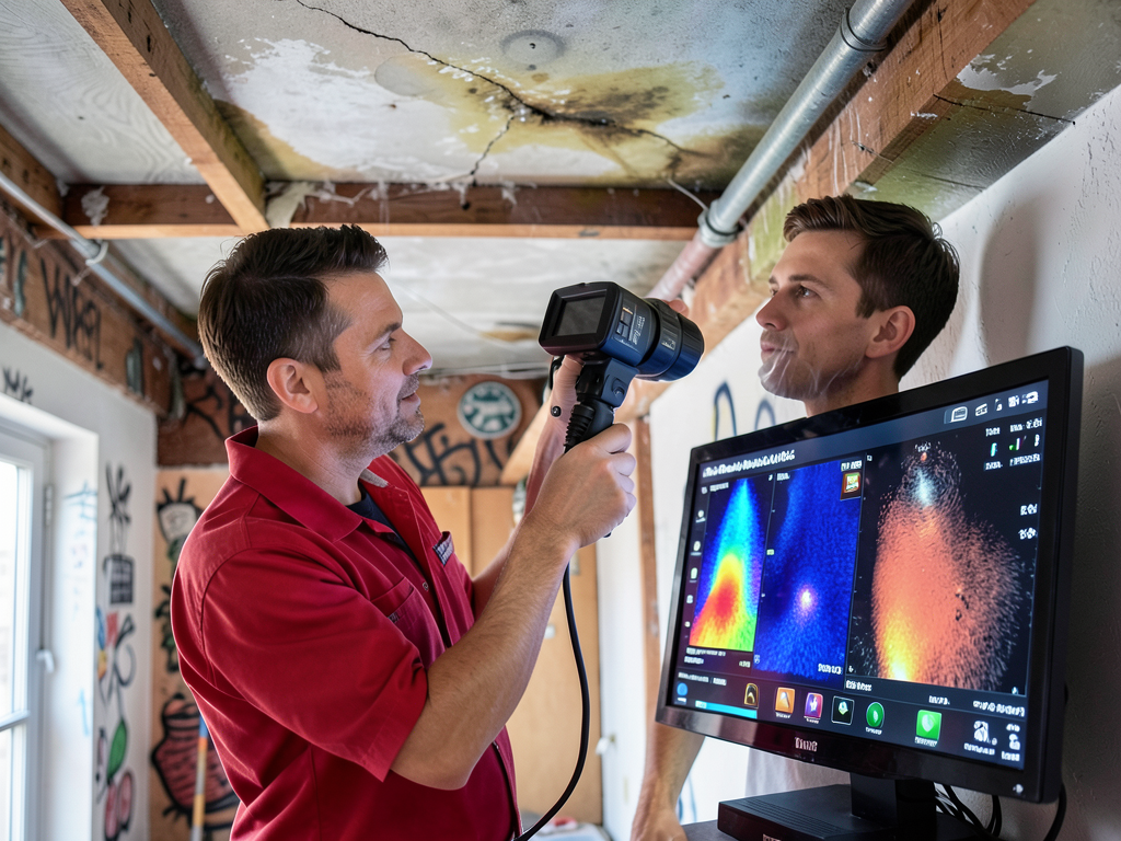 Fixing ceiling leaks and water spots in wynwood ar