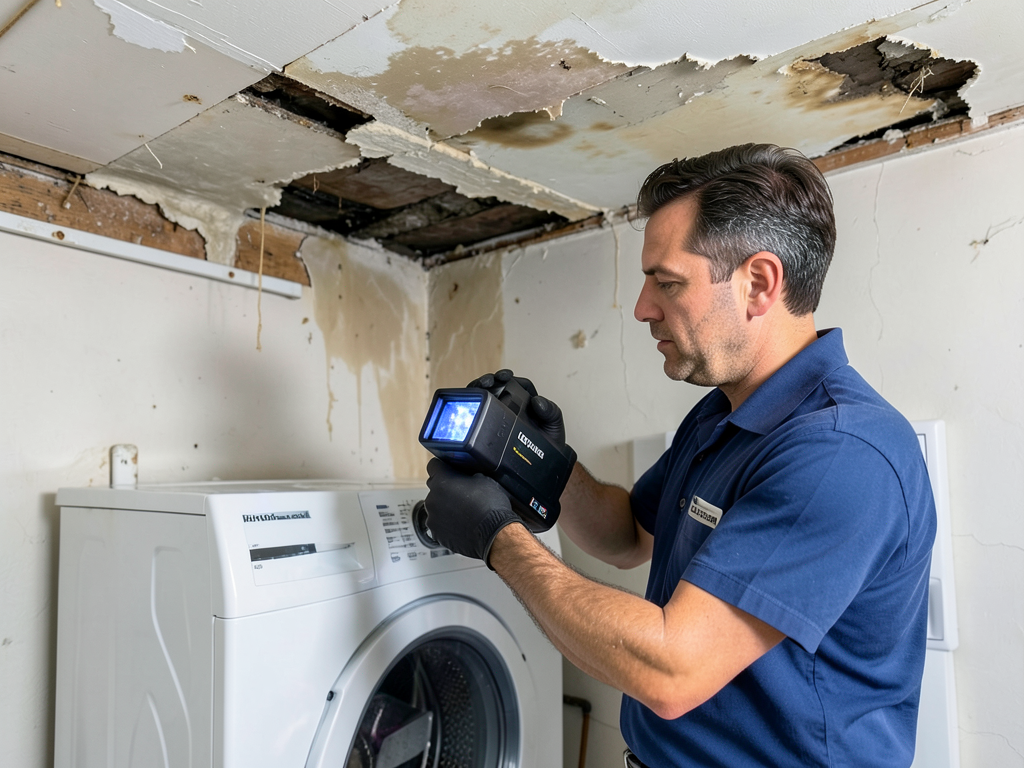 What happens when your washing machine floods your second-floor laundry room in West Miami